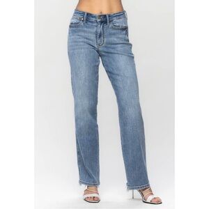 🆕 JUDY BLUE MID-RISE 14W CELL PHONE POCKET DAD JEANS